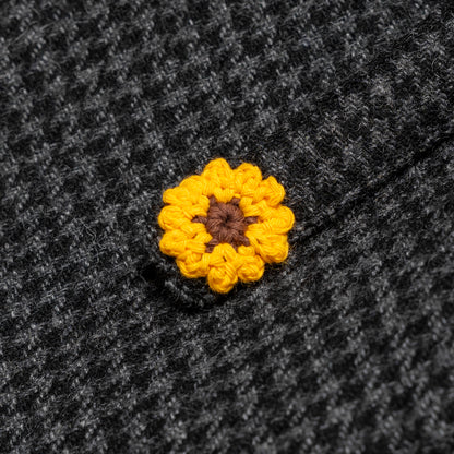 TORORU SHORTS SEMI WOOL PATTERN GRAY