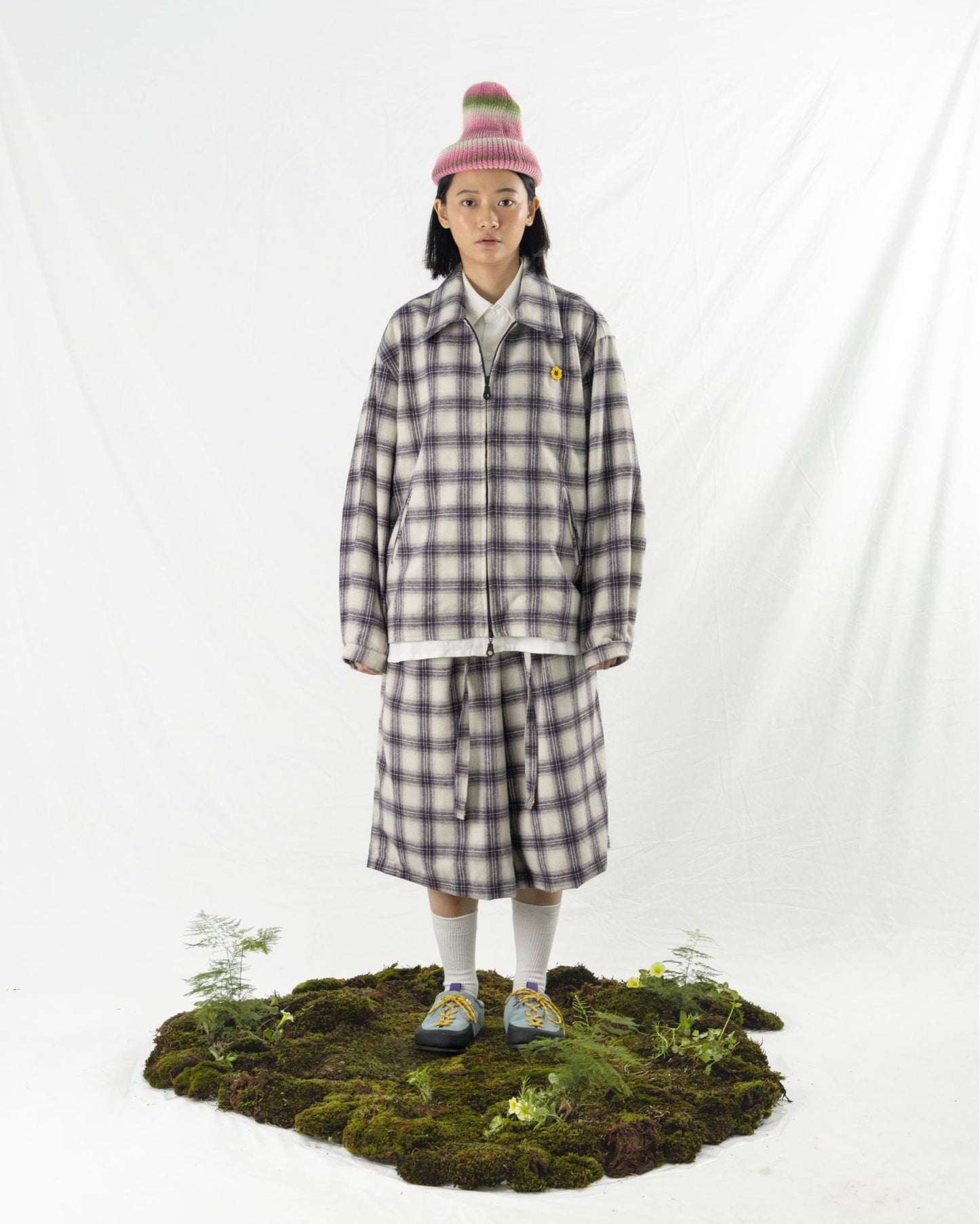WORK JACKET CHECKERED BLUE