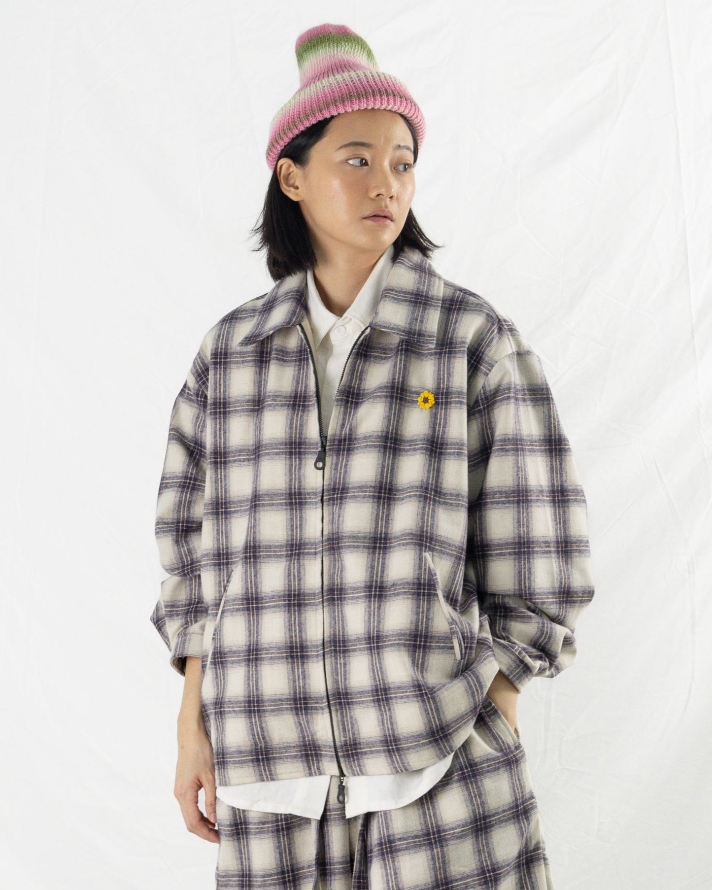 WORK JACKET CHECKERED BLUE