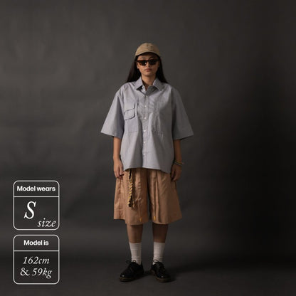 NOMIZU SHIRT STRIPES BLUE TNOI