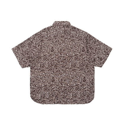 NAKANO SHIRT PATTERN BROWN WHITE TNOI