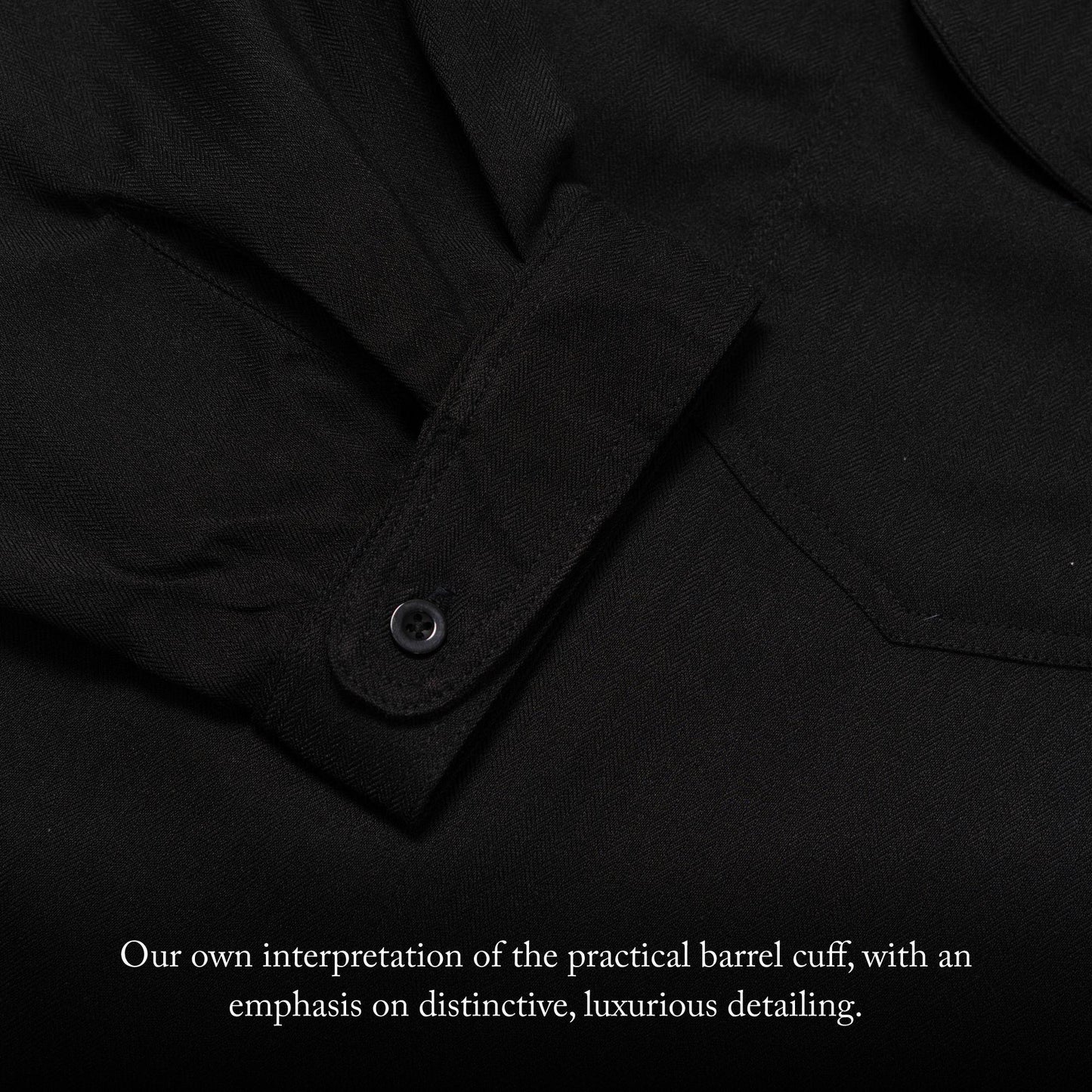 LEDO L/S SEMI WOOL BLACK‎ ‎